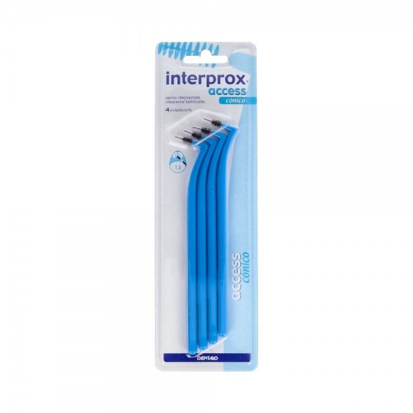 Cepillo Interdental Interprox Access Conico Angu Azul 4 U
