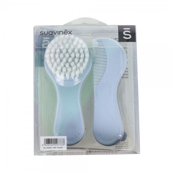 Set Suavinex Cepillo Y Peine Azul