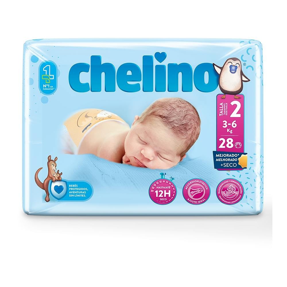 Chelino Pañal T-2. Recién Nacido. De 3 A 6 Kg....
