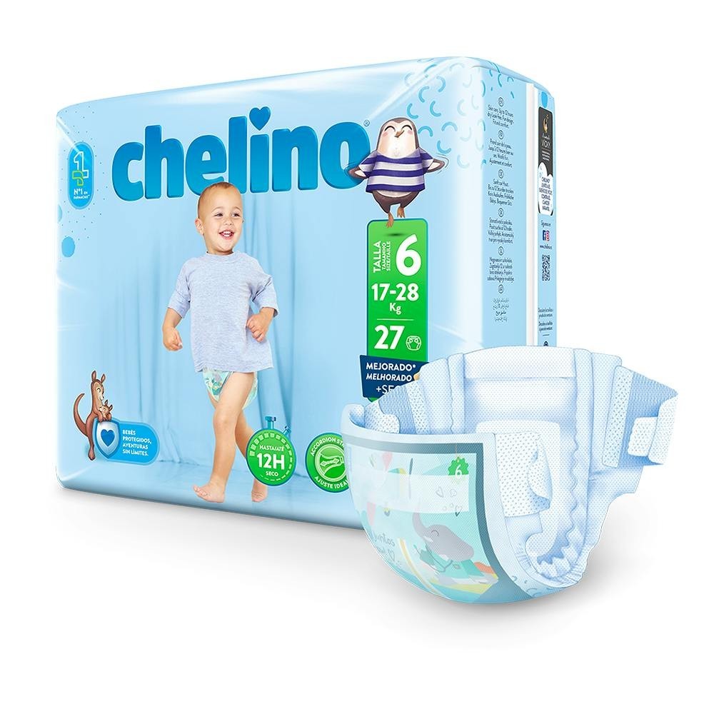 Chelino Pañal T-6 Junior. De 17 A 28 Kg. Bsa....