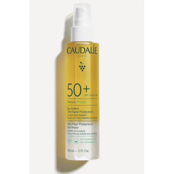 CAUDALÍE | Vinosun Protect Agua Solar Muy Alta Protección (SPF50+)