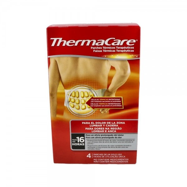 Thermacare Parche Zona Lumbar Y Cadera 4 U
