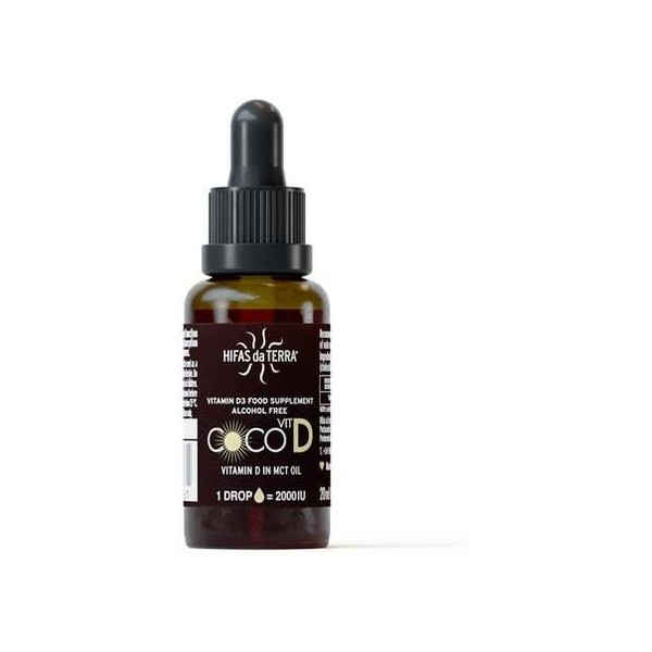 Vitamina D3 + Vitamina K2 en aceite TCM de coco (20ml) | Hifas Da Terra