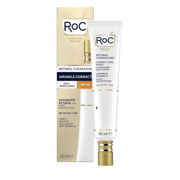 Retinol Correxion Wrinkle Correct Daily Moisturiser SPF30 (30ml) | Roc