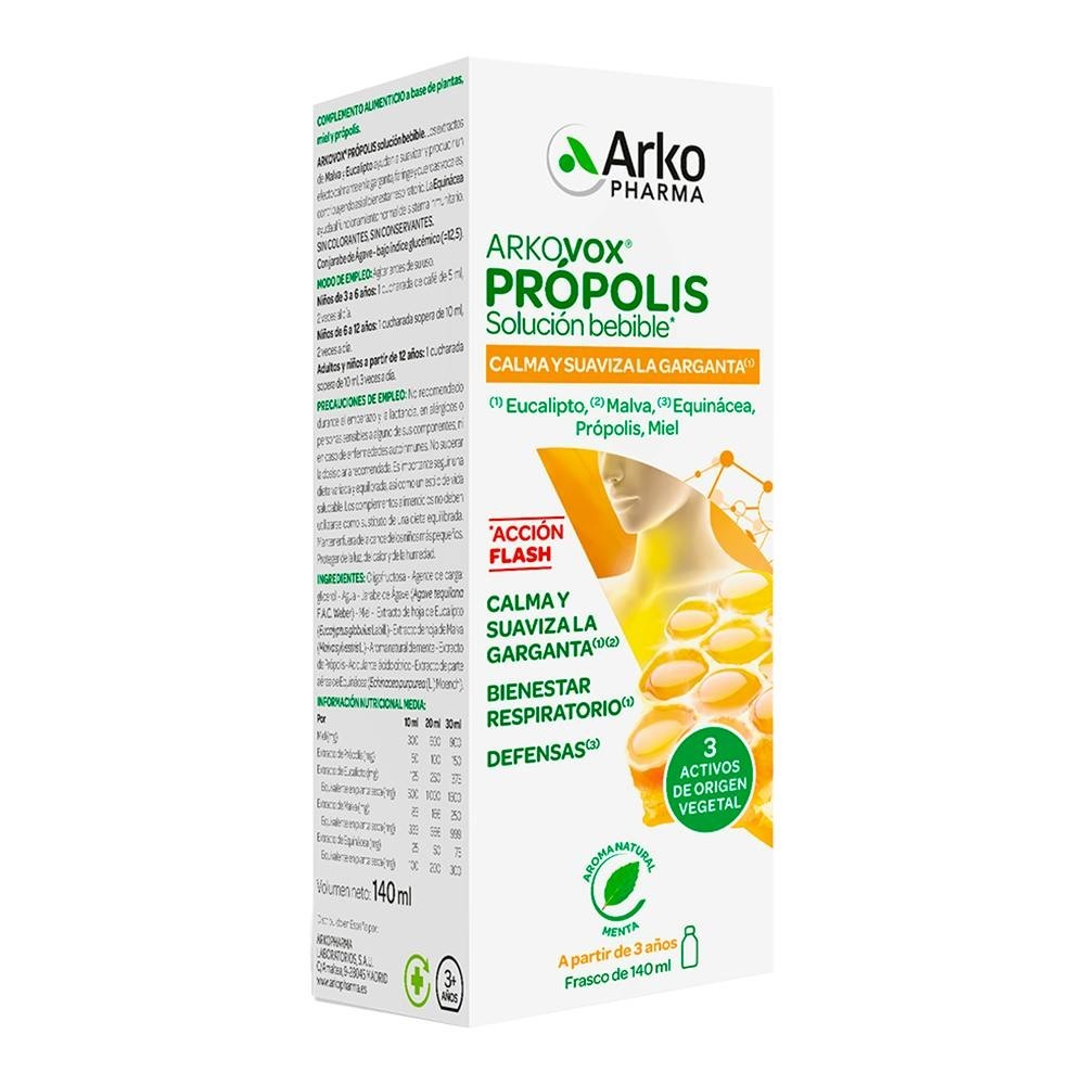 Arkovox Jarabe Própolis Sabor Menta 140ml...