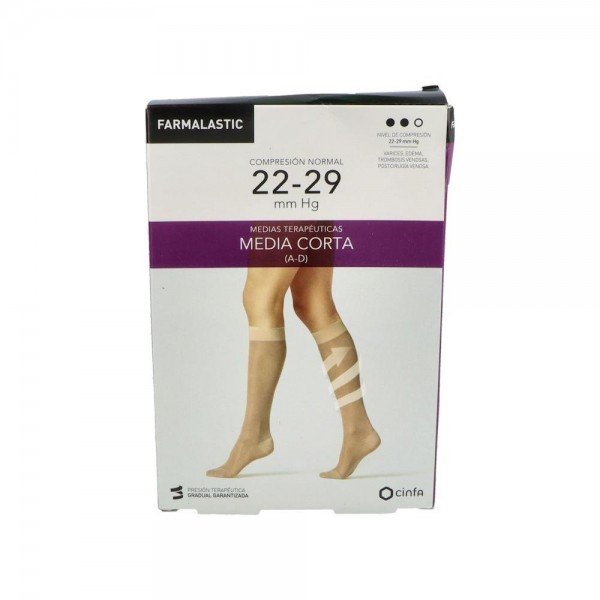 Media Farmal Cor Nor C/Punt Beige T/Rei-Pl 2 Un