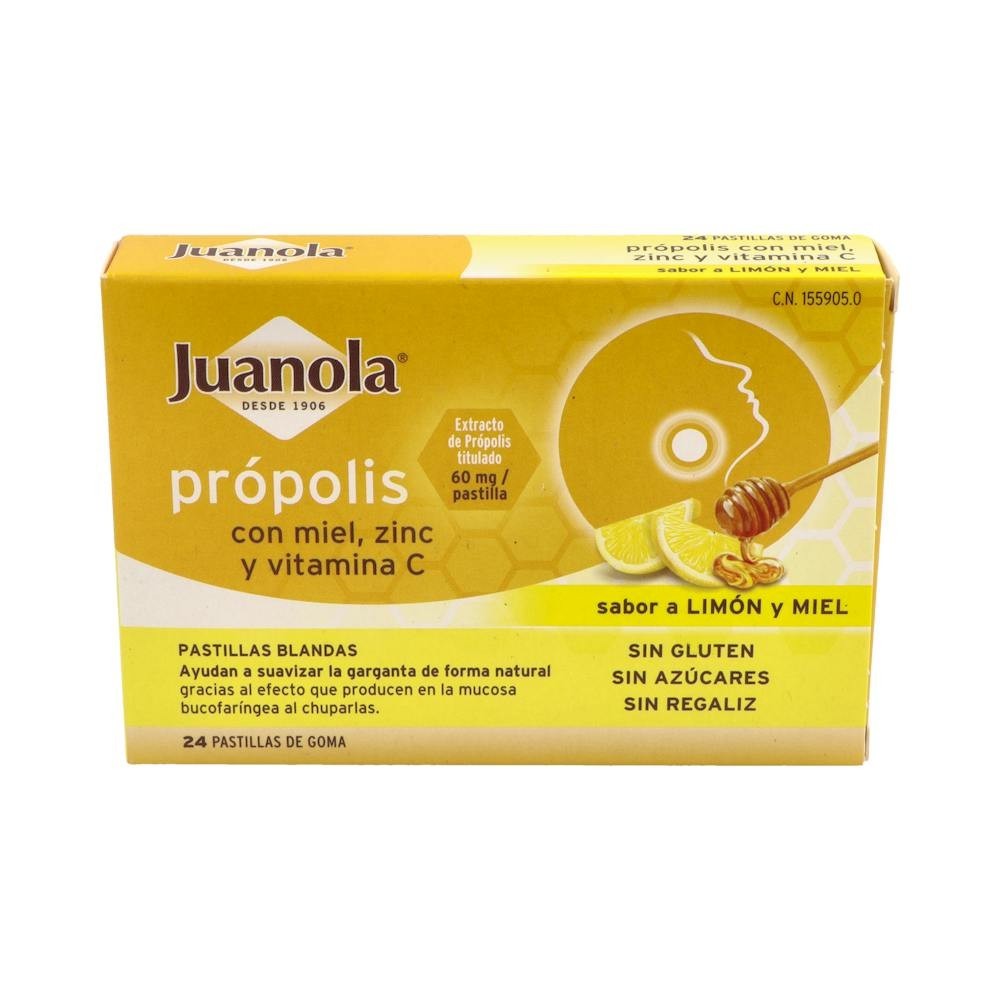 Past Juanola Propolis Miel Zinc Vit C 24 Past