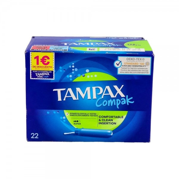 Tampon Tampax Compak Super 22 U
