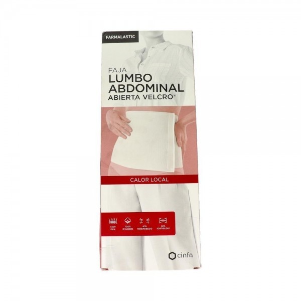 Faja Farmalastic Algodon Velcro Beig T 3 115-130
