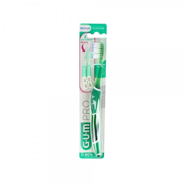 Cepillo Dental Gum Tech Pro Compac Medio 528