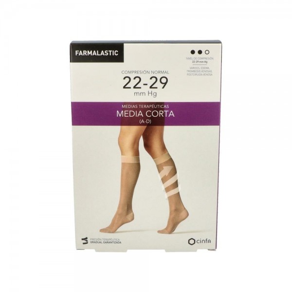 MEDIA FARMAL COR NOR C/PUNT BEIGE T/G 2 UN