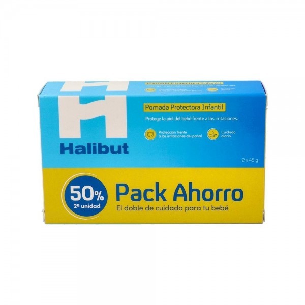 HALIBUT DERMO H DUPLO PDA PAÃ‘AL 2X45 G