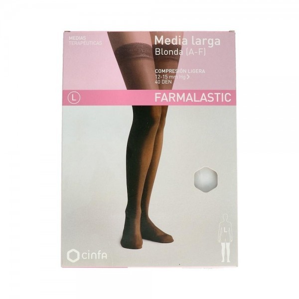 Media Farmal Lar Lig-40 C/Punt Blonda Capuch T/G 24-25 Cm 2 Un