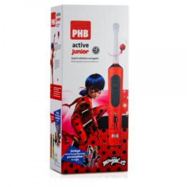 Cepillo Elec Phb Junior Ladybug +6 Años Rojo/Verde