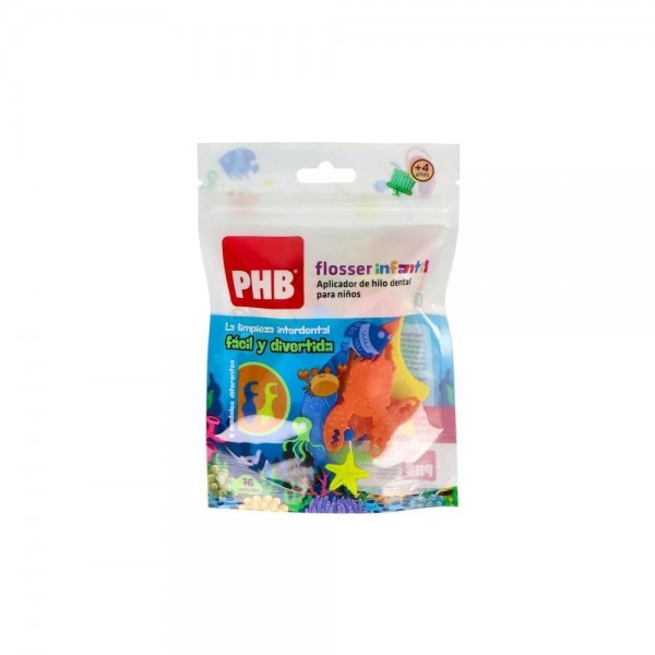 Aplicador Hilo Dental Phb Flosser Inf Pe 16 U