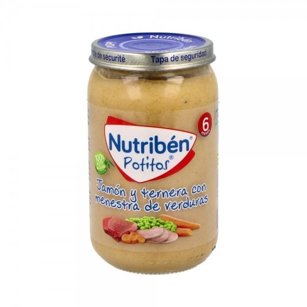 Nutriben Potito Jamon Ternera Verduras 235 G +6 M