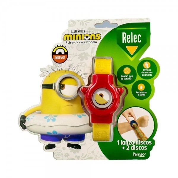 Relec Pulsera Niños Minions Roja