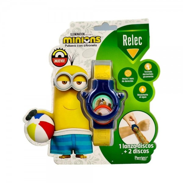 Relec Pulsera Niños Minions Azul