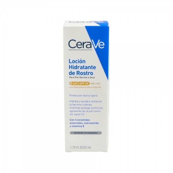 Cerave Locion Hidratante De Rostro Spf 50 52 Ml