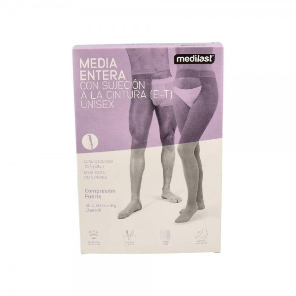 Panty Medilast Fte Suj Cint 501 Beig Gde 53-59Cm Izq