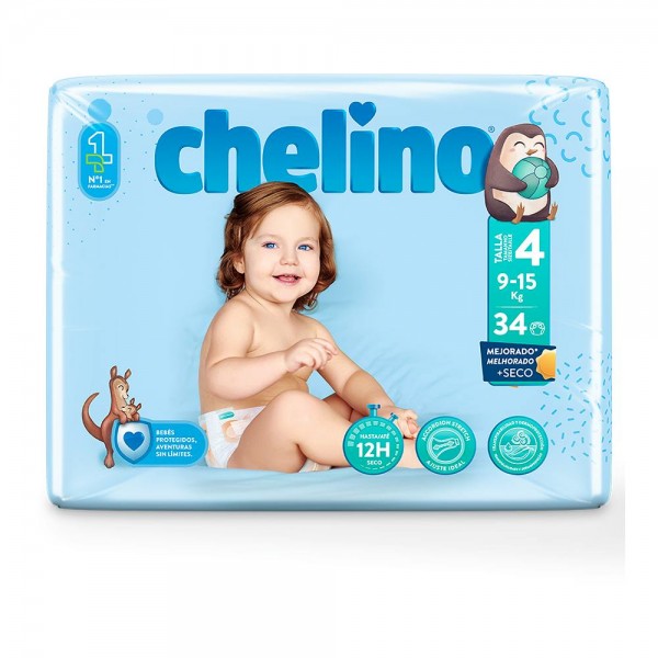 Pañal Inf Chelino Fahion&Love Gateo 9-15 Kg T4 34 U