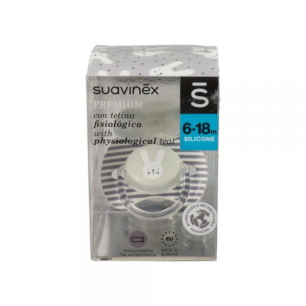 Chupete Suavinex Premium Silicona Fisio 4-18 1 Un
