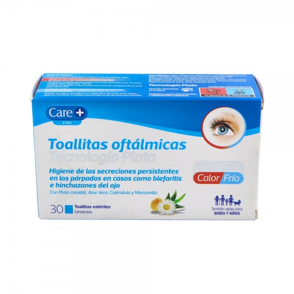 Care+ Toallitas Oftalm Stada Tecnol Plata 30 U
