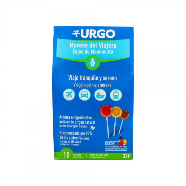Urgo Mareos Del Viajero 10 Piruletas